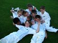 Under 11's celebrate